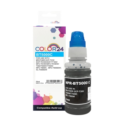 Color24 for Brother BT5000C/70ml 藍色相容連供墨水