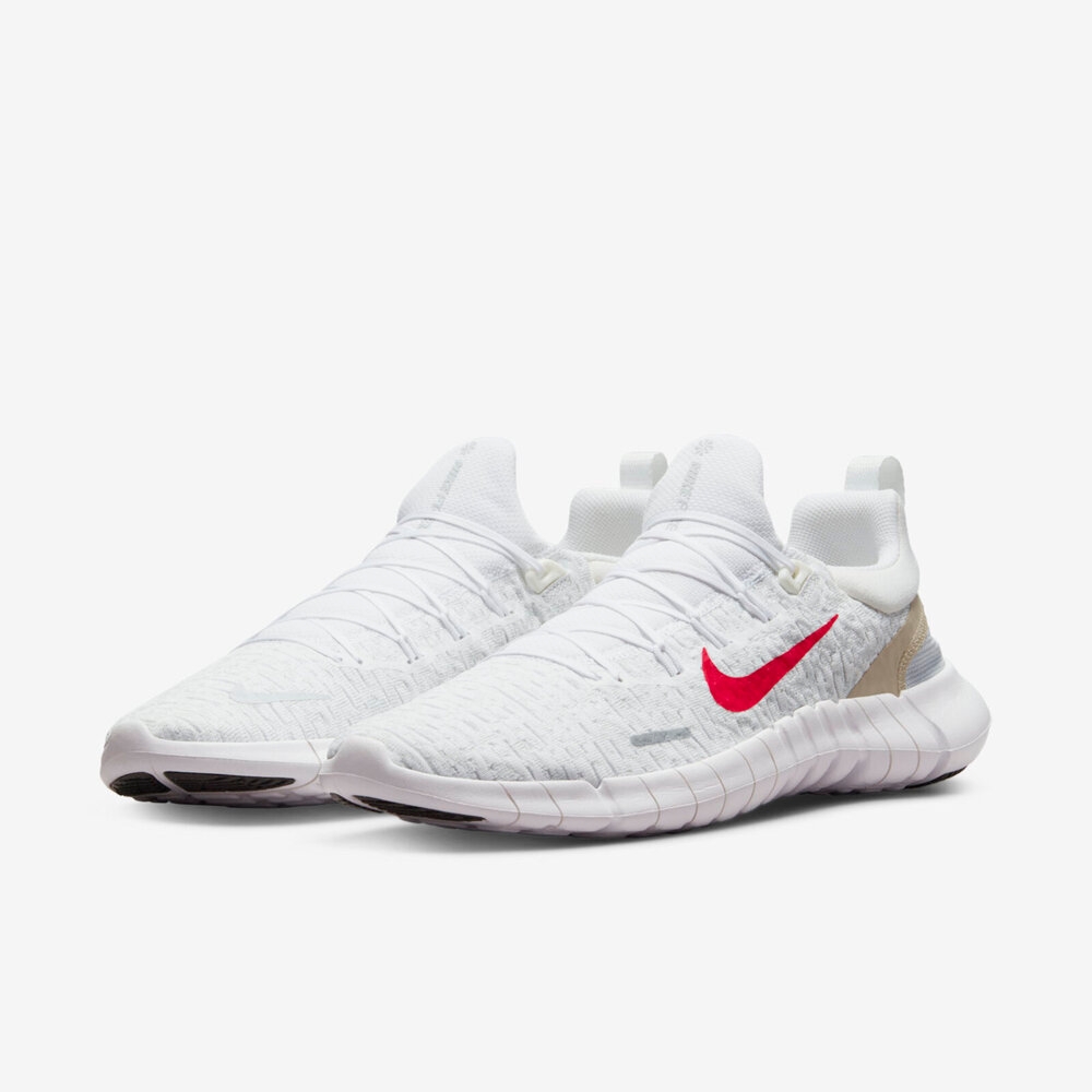 NIKE FREE RN 5.0 NEXT NATURE 男鞋 慢跑鞋 訓練 輕盈 白 紅 CZ1884101