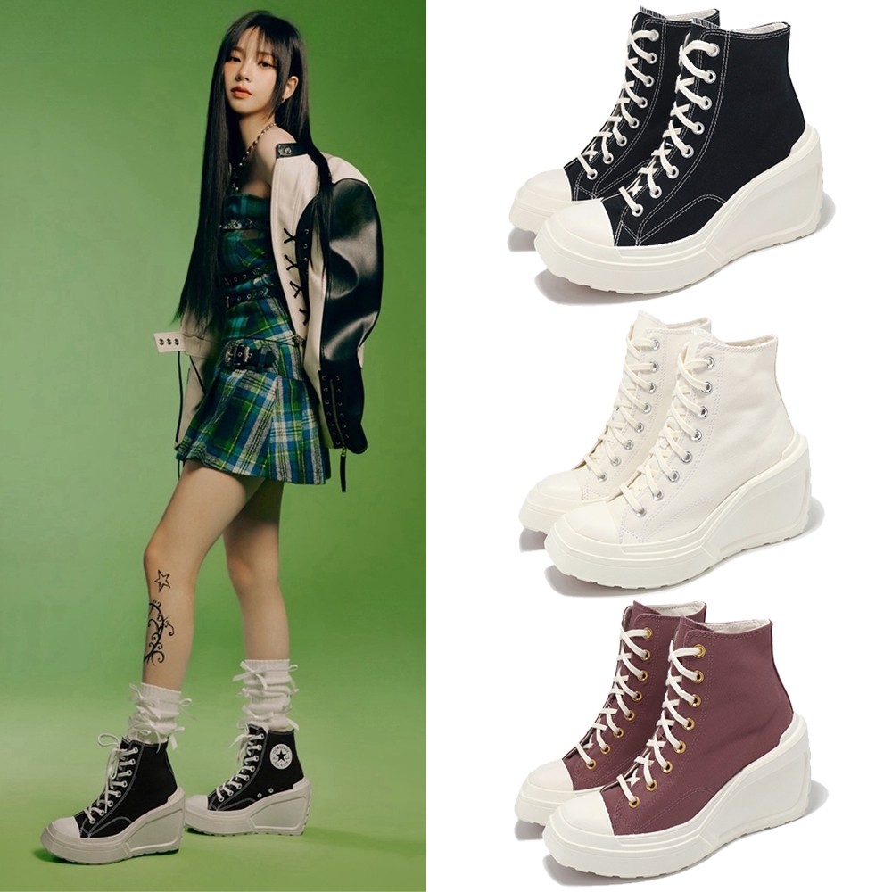 Converse 休閒鞋 Chuck 70 De Luxe Wedge HI 女鞋 厚底 高跟 1970 帆布 單一價 A06478C