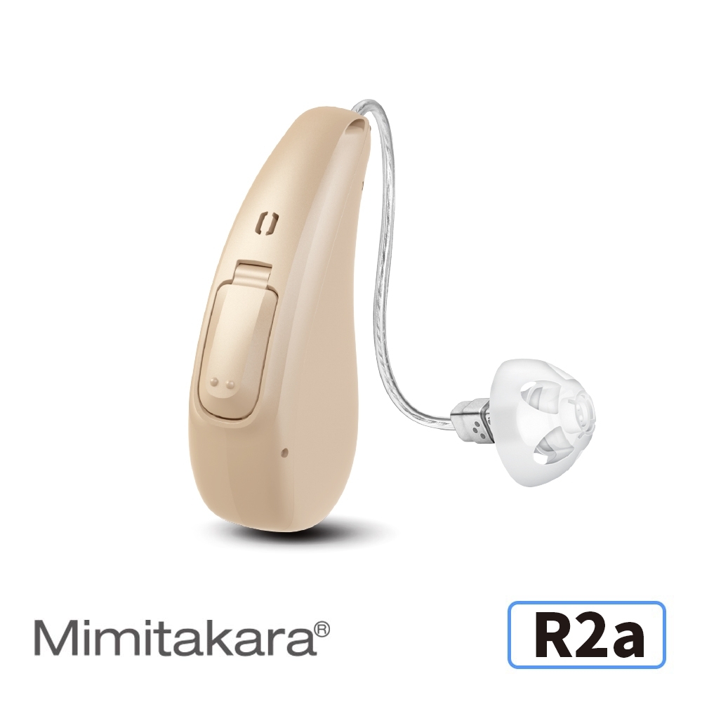 Mimitakara耳寶 16頻節能充電耳掛式助聽器R2a-隱密膚