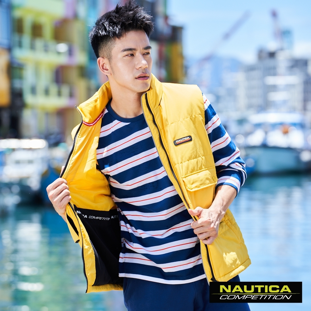 Nautica COMPETITION多功能輕防風背心-黃色