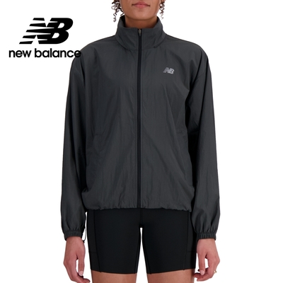 【New Balance】 可收納防風外套_女性_墨灰色_WJ41553ACK