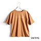 SOMETHING 基本波紋LOGO短袖T恤-女-深咖啡 product thumbnail 1