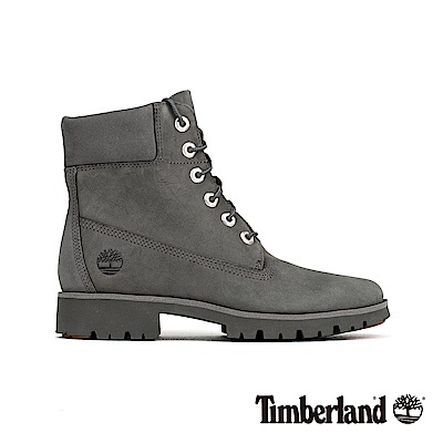 Timberland 女款中灰色磨砂革經典6吋靴|A1X47