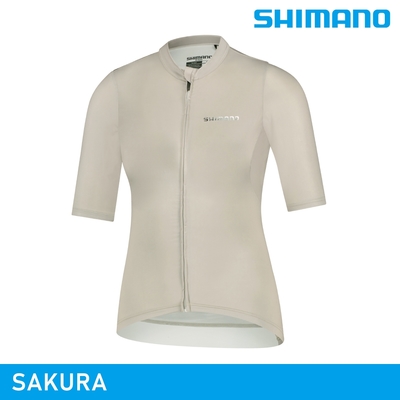 SHIMANO SAKURA 女性短袖車衣 / 米色