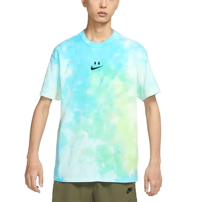 NIKE 上衣 短袖上衣 運動 男款 藍綠 DX7849369 AS M NSW SMILEY SWSH TIE DYE S