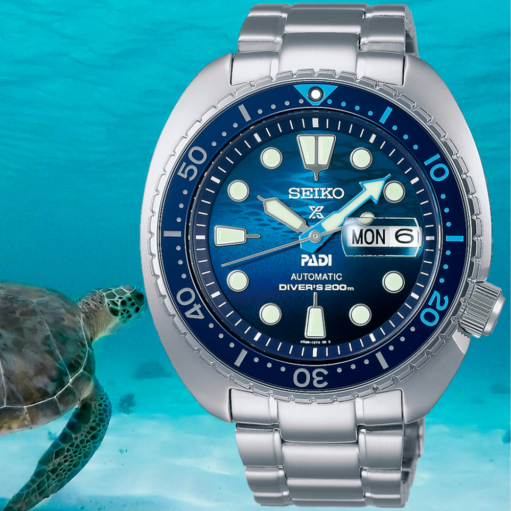 SEIKO精工 Prospex PADI 海龜特別版 200米機械錶 SRPK01K1 / 4R36-06Z0F (SK034)