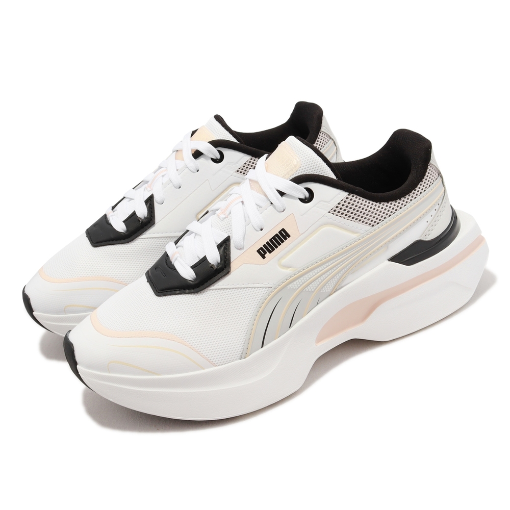 Puma 休閒鞋 Kosmo Rider Feminine Tech Wns 女鞋 米白 粉 厚底 增高 經典 38655201