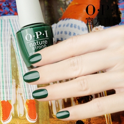 OPI 以身作則的綠葉 純素指甲油-NAT035．小白蓋/植萃光感系列指彩/美甲彩繪/官方直營