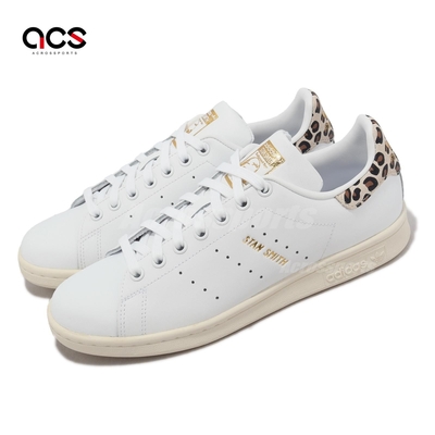 adidas 休閒鞋 Stan Smith W 女鞋 白 棕 金 豹紋 小白鞋 史密斯 愛迪達 IE4634