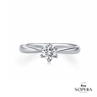 SOPHIA 蘇菲亞珠寶 - 經典六爪 30分 GIA G/SI2 18K金 鑽石戒指