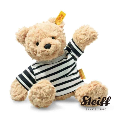 steiff德國金耳釦泰迪熊 jimmy teddy bear with t-shirt 經典泰迪熊_黃標