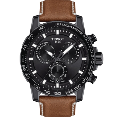TISSOT SUPERSPORT 競速賽車運動時尚錶(T1256173605101)咖啡色-45.5mm