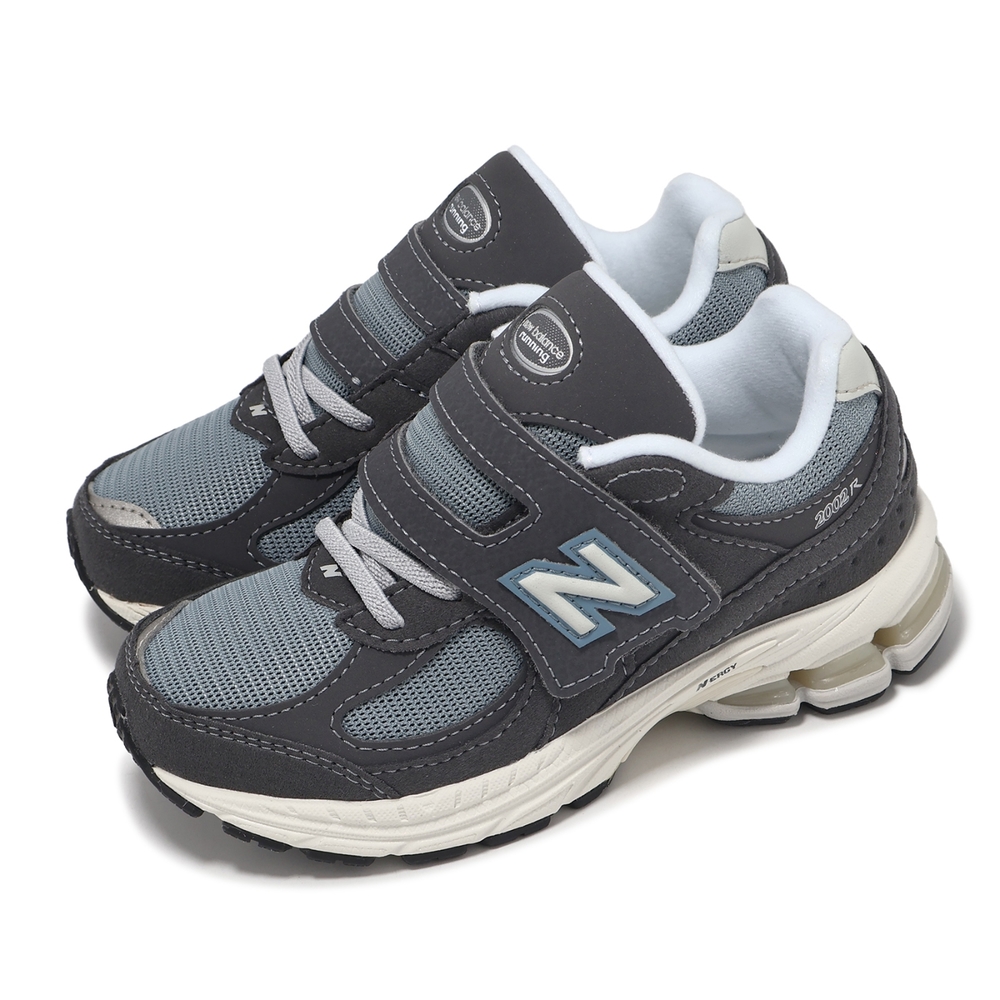 New Balance 休閒鞋 2002R 中童 寬楦 磁石灰 鉛灰 小朋友 魔鬼氈 千禧跑鞋 運動鞋 NB PV2002FB-W