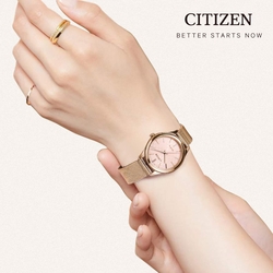 CITIZEN 星辰 典雅大方米蘭時尚腕錶(EM0503-83X)32mm