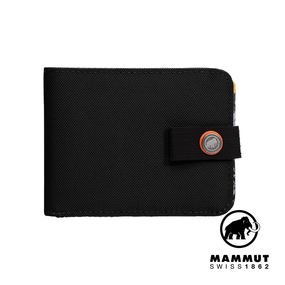 【Mammut 長毛象】Xeron Wallet 經典休閒夾扣短夾 黑色 #2810-00190