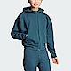 Adidas W Z.N.E. FZ [IN5129] 女 連帽 外套 亞洲版 運動 訓練 休閒 寬鬆 百搭 舒適 藍綠 product thumbnail 1