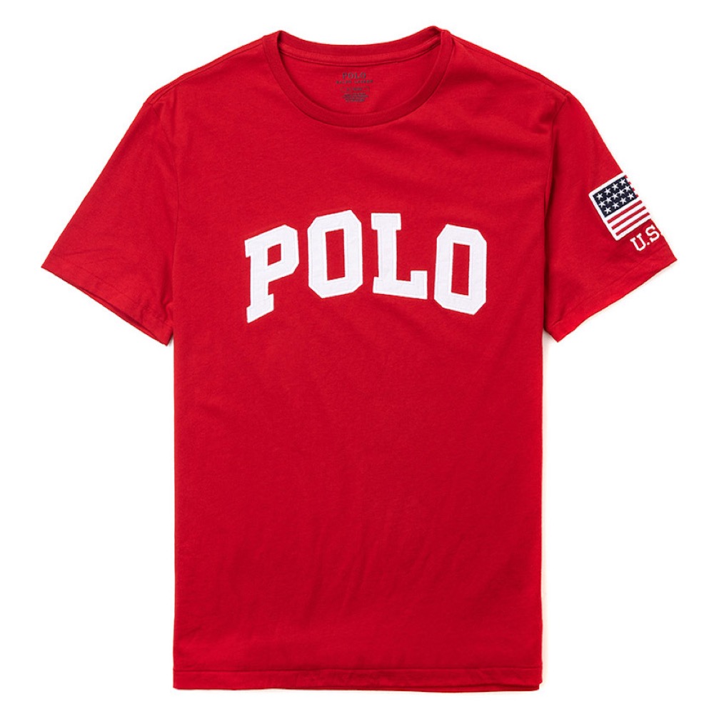 Polo Ralph Lauren 經典Logo設計短袖T恤-紅色
