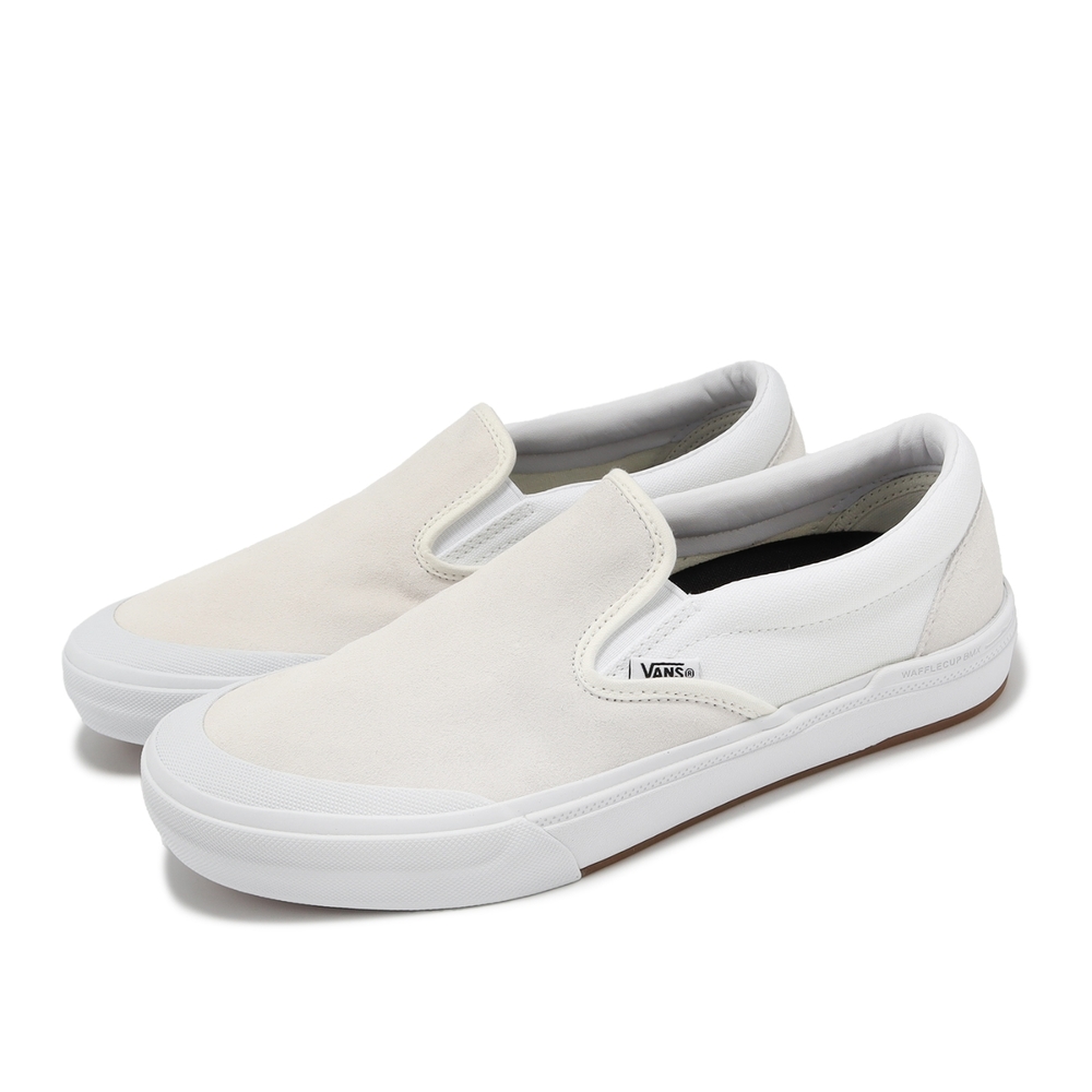 Vans 懶人鞋 Bmx Slip-On 男鞋 女鞋 白 米白 可拆鞋墊 耐磨 緩震 休閒鞋 情侶鞋 VN0005V1QJM