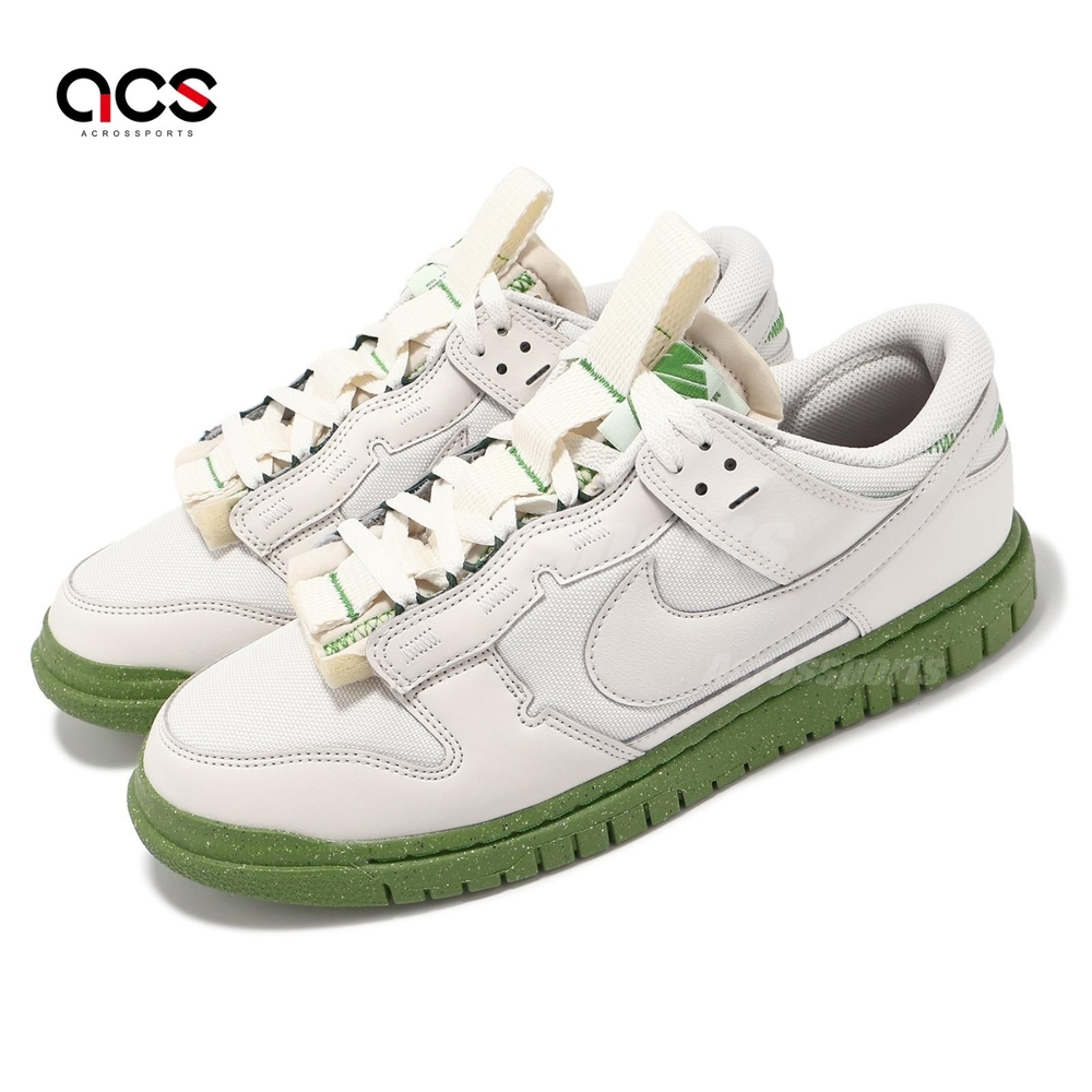 Nike 休閒鞋 Air Dunk Low Jumbo Chlorophyll 女鞋 男鞋 米白 綠 葉綠素 FJ4192-001
