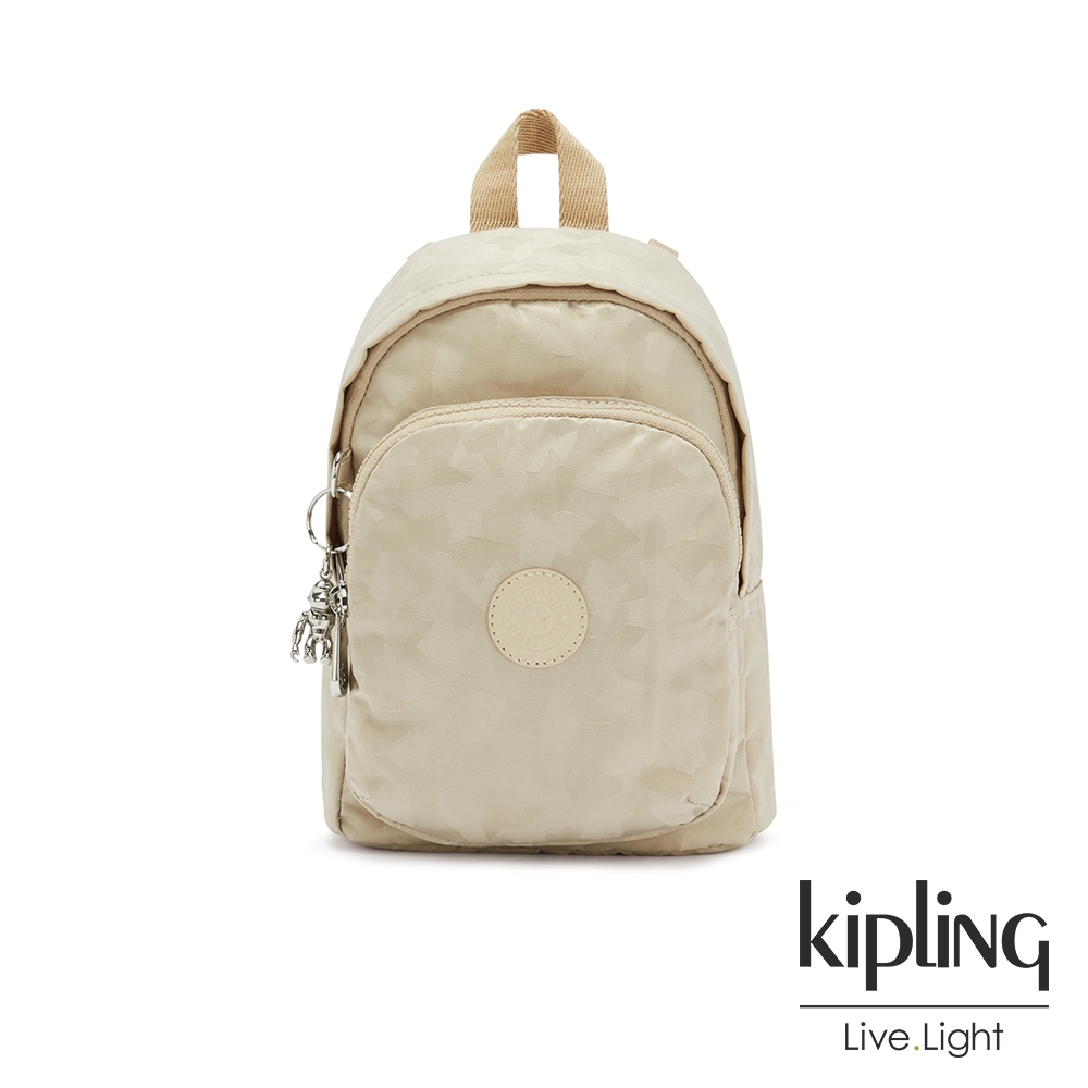 Kipling 奶油鬆餅色休閒後背包-DELIA COMPACT