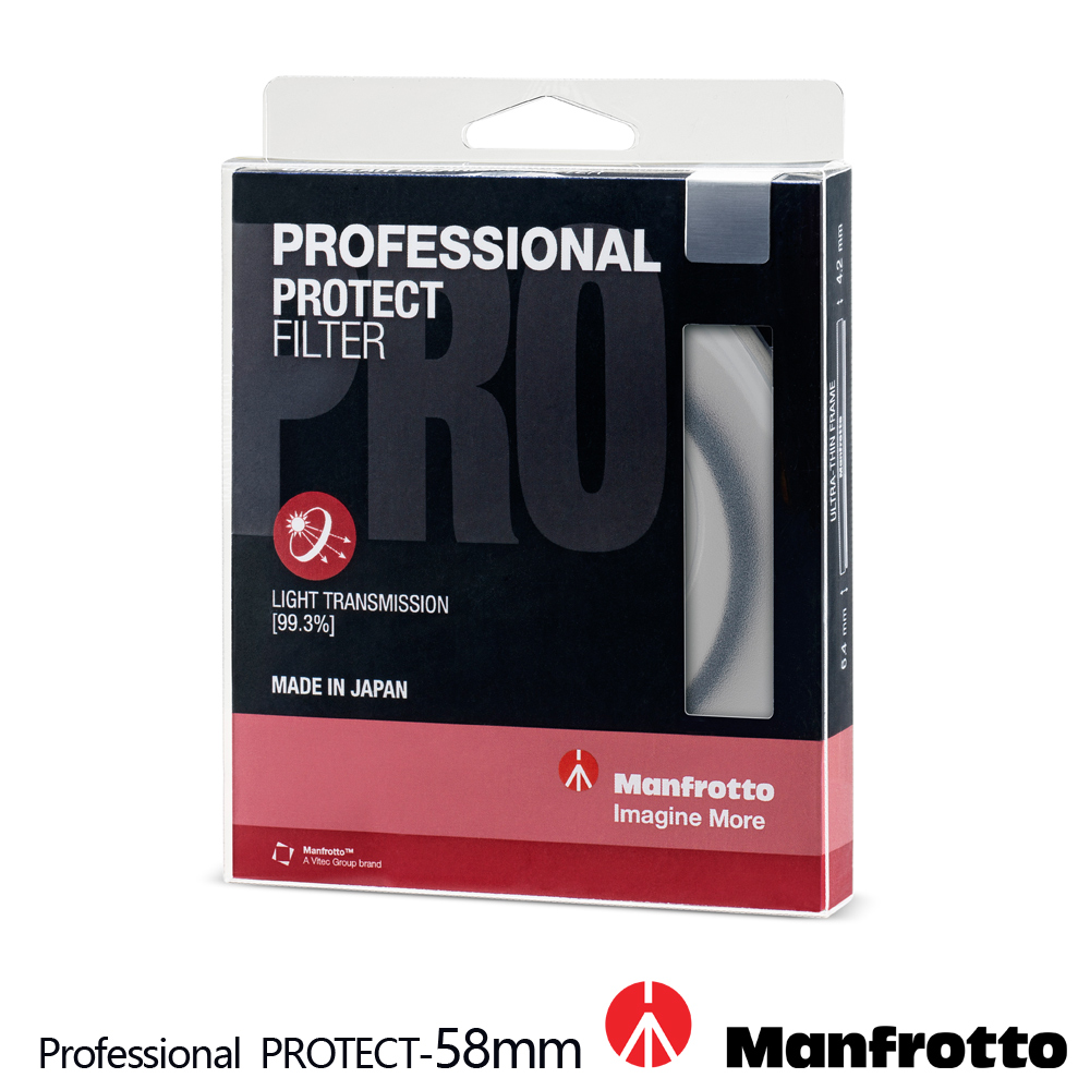 Manfrotto 58mm 保護鏡 Professional 濾鏡系列