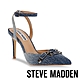 STEVE MADDEN-RETRIEVER 鉚釘尖頭繞踝高跟涼鞋-牛仔藍 product thumbnail 1