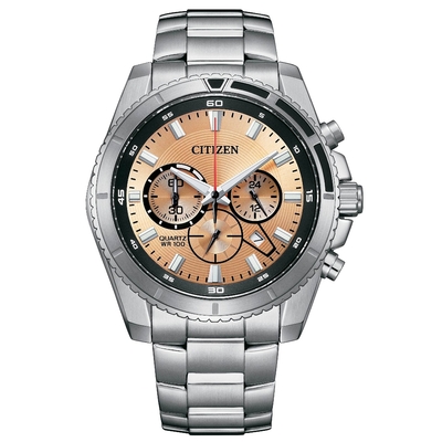 CITIZEN星辰 Chronograph 運動風格計時男錶-AN8200-50X-44mm