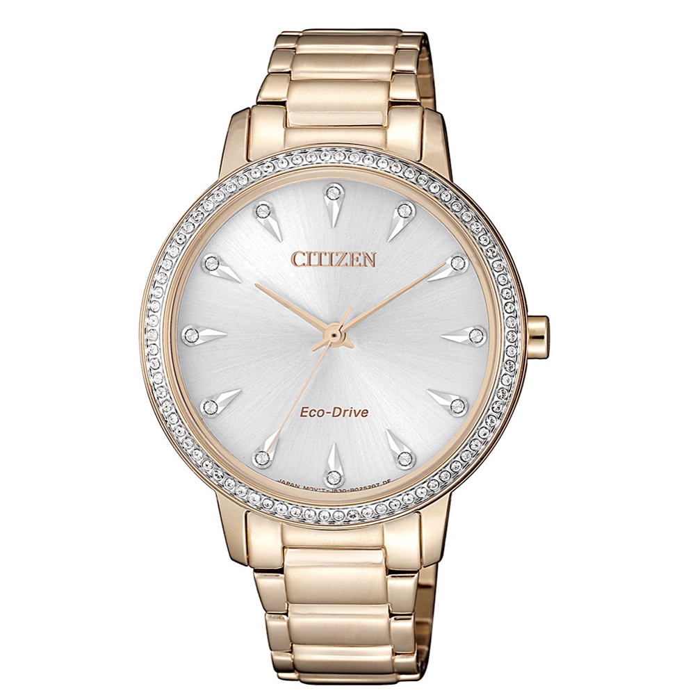 CITIZEN LADYS優雅鑽晶光動能腕錶FE7043-55A