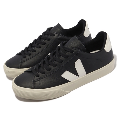 Veja 休閒鞋 Campo Chromefree Leather 女鞋 黑 白 皮革 經典 奶油底 時尚 CP0501215A