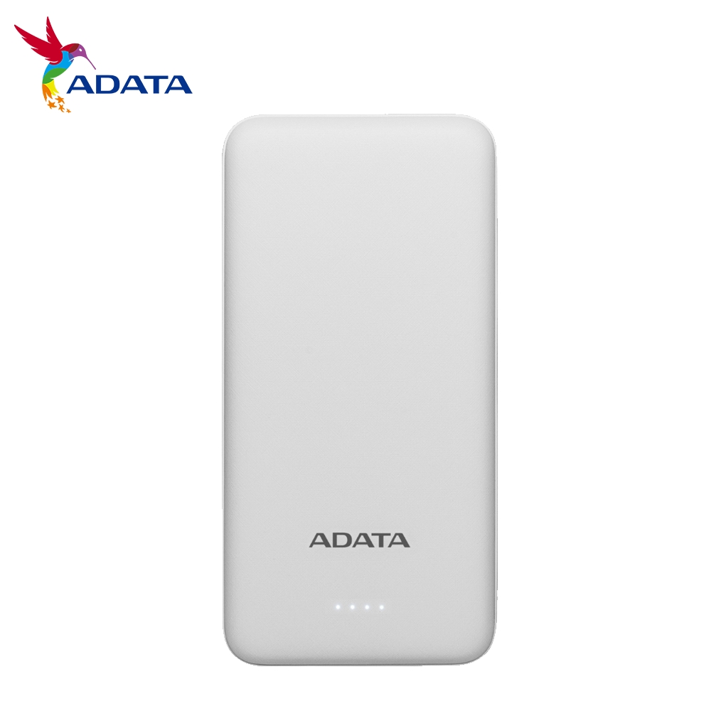 ADATA威剛 T10000  10000mAh  薄型行動電源(時尚白)