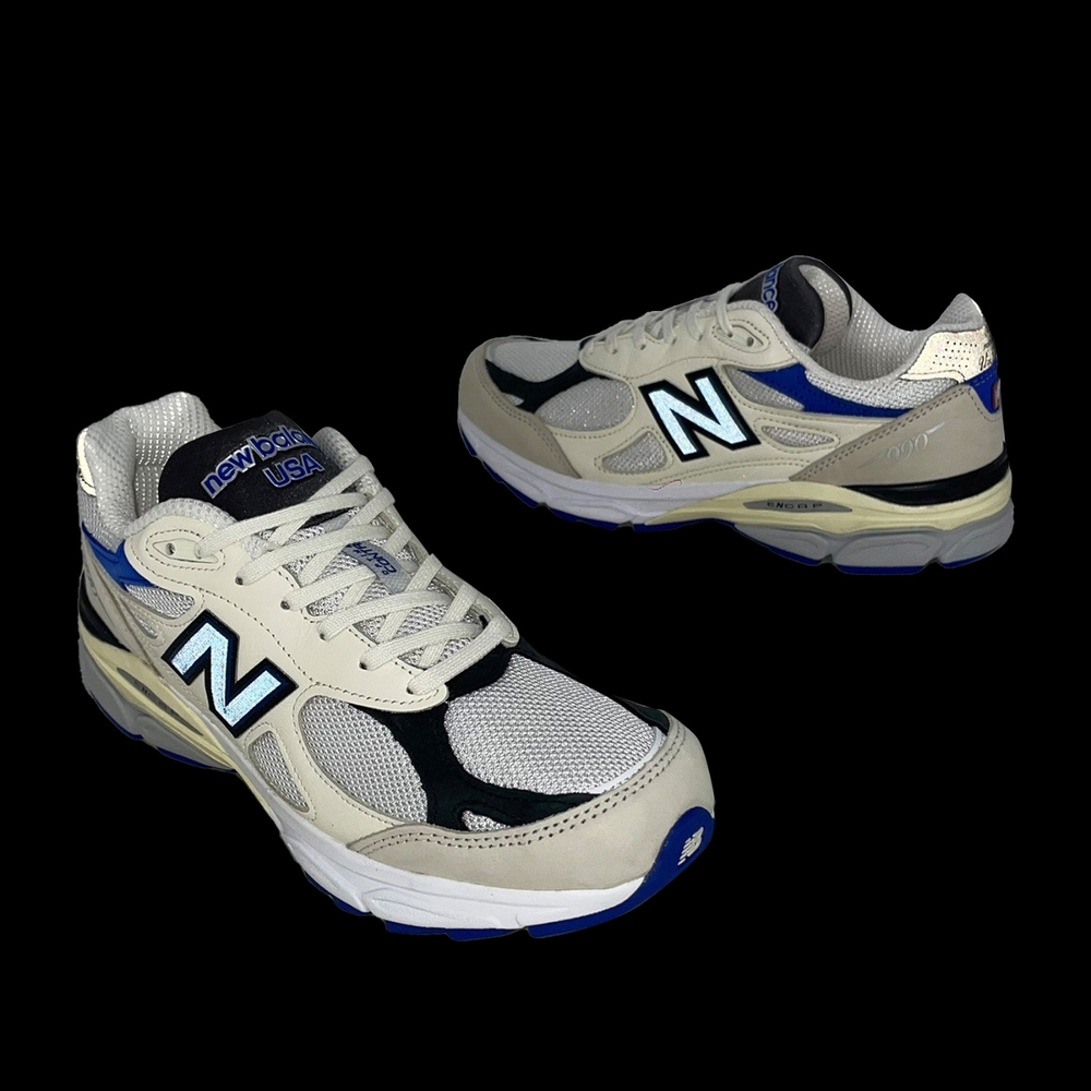 New Balance 休閒鞋990 V3 男鞋白象牙白美製復古NB 紐巴倫運動鞋