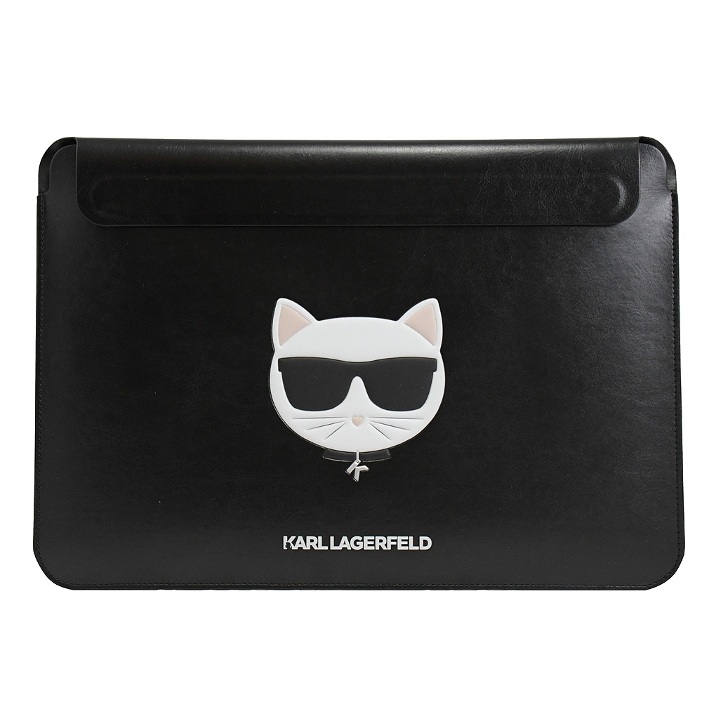 KARL LAGERFELD 卡爾MACBOOK(13.3吋)/筆電套(黑/貓咪)