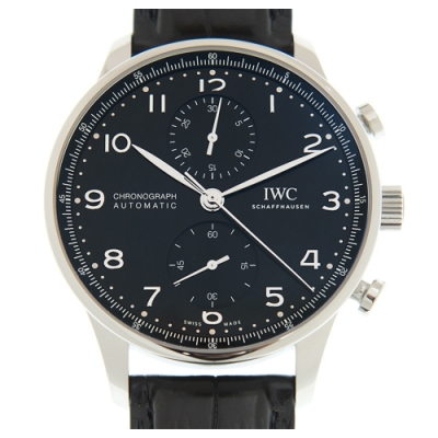 IWC 萬國錶 Portuguese 葡萄牙計時腕錶(IW371609)x黑x41mm