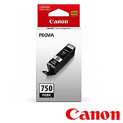 canon pgi-750 pgbk 原廠黑色墨水匣