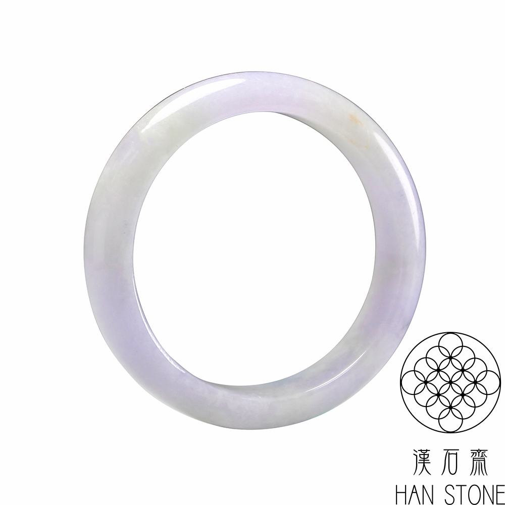 【漢石齋】天然A貨 春帶彩種 翡翠貴妃鐲(手圍16.8/版寬11.6mm)