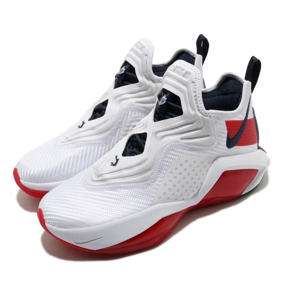 Nike 籃球鞋 Lebron Soldier XIV 男鞋 避震 包覆 明星款 LBJ 運動 球鞋 白 紅 CK6047100
