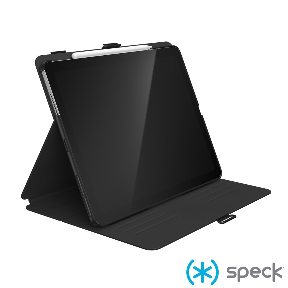 Speck Balance Folio iPad Pro 12.9吋(2021)多角度防摔側翻皮套-黑色