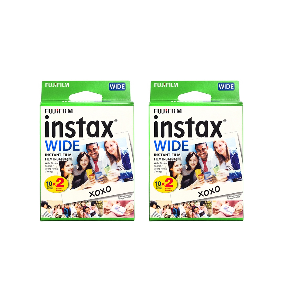 富士 instax WIDE 寬幅空白底片 2盒 (4入共40張)