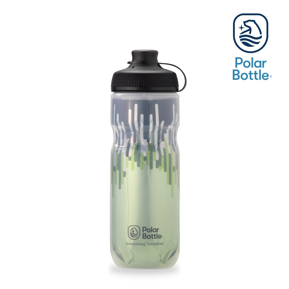 【Polar Bottle】20oz MUCK 雙層保冷噴射水壺 ZIPPER 草綠