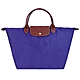 LONGCHAMP Le Pliage 短把摺疊水餃包(中/紫水晶) product thumbnail 1