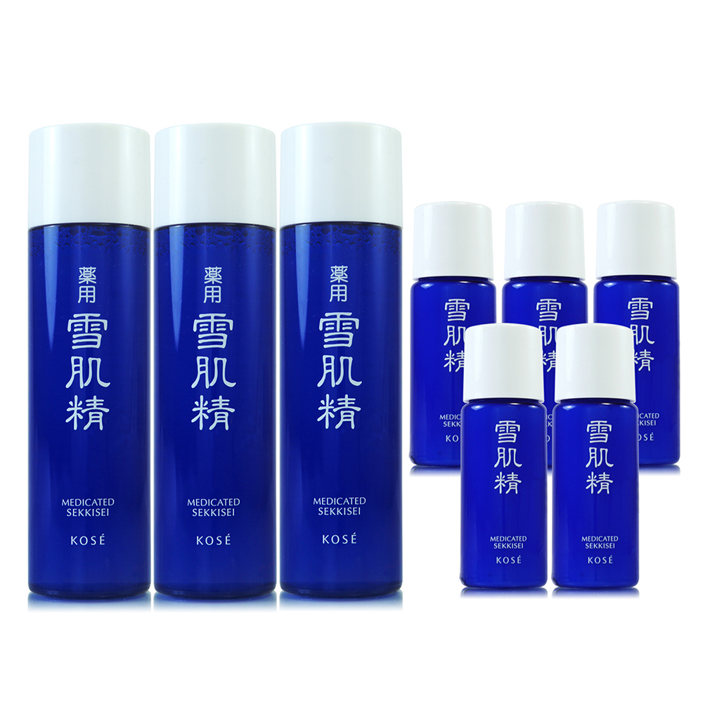 KOSE高絲雪肌精化妝水200ml容量組(45ml*3+13ml*5) | 日韓保養彩妝