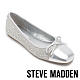 STEVE MADDEN-NIYA-R 鑽面拼接蝴蝶結平底娃娃鞋-銀色 product thumbnail 1