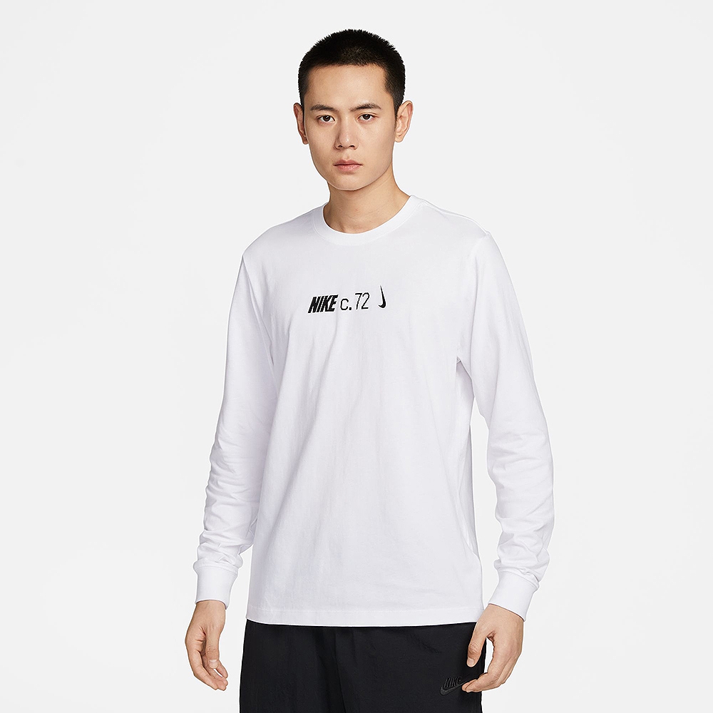 NIKE 耐吉 上衣 長袖上衣 運動 男款 白 DZ2897-100 AS M NSW TEE LS CIRCA (2S3021)