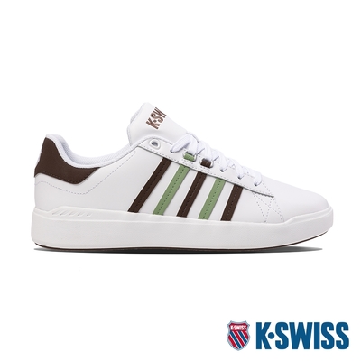 K-SWISS Pershing Court Light時尚運動鞋-男-白/咖啡/綠