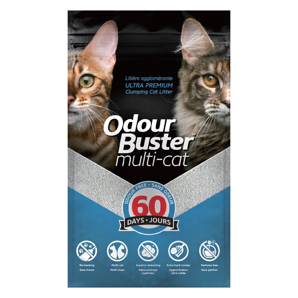 加拿大OdourBuster克臭靈-全方位貓砂60天無臭 12kg/26.5lbs(兩包組)