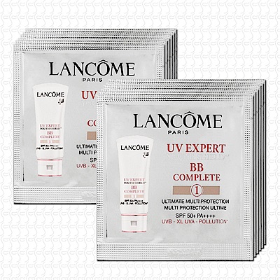 LANCOME蘭蔻 超輕盈UV BB霜1ml*12-#01白皙透亮