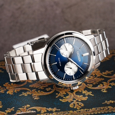 CITIZEN 星辰 Eco-Drive 光動能日曆手錶 送禮首選-41mm BU4030-91L