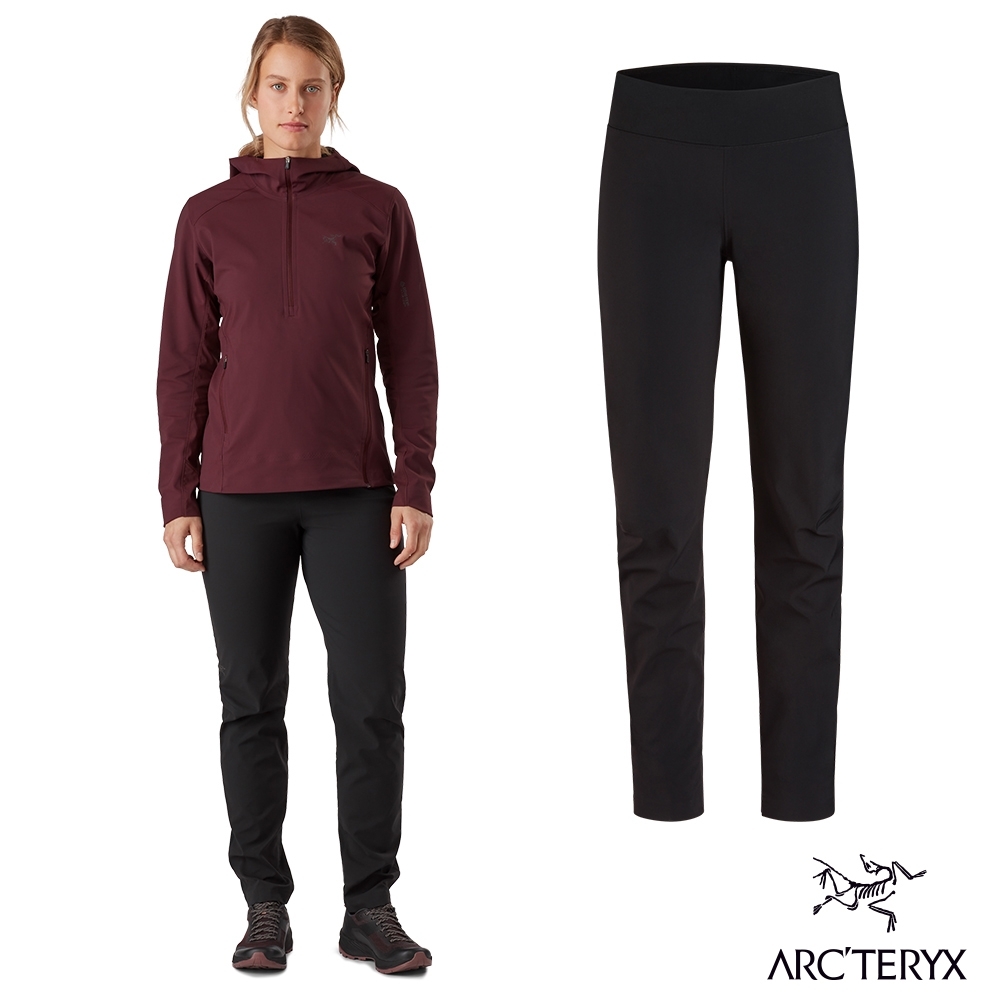 Arcteryx 始祖鳥 女 Trino SL 輕量防風 軟殼長褲 黑