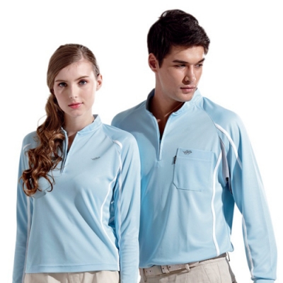 Londa Polo吸濕排汗女版長袖POLO衫P74533淺水藍色